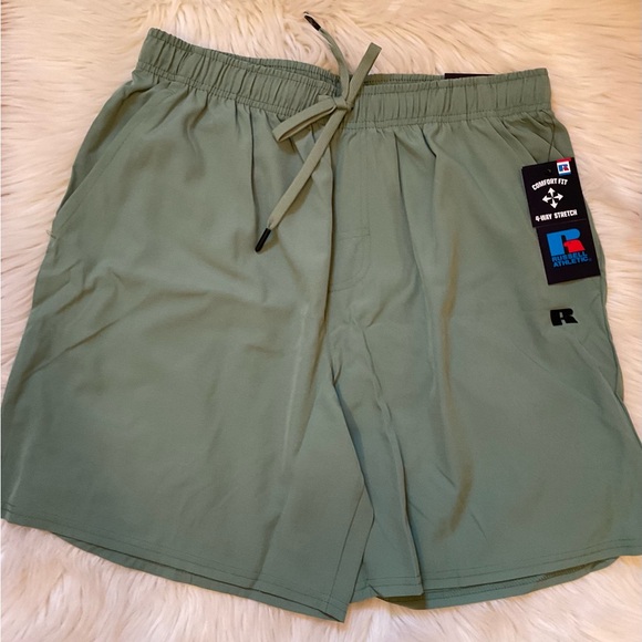Russell Men’s Athletic Running Shorts - NWT - Size Large - Loden Green - Picture 3 of 13